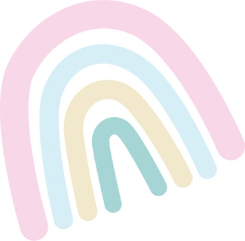 Rainbow pastel colour illustration vector