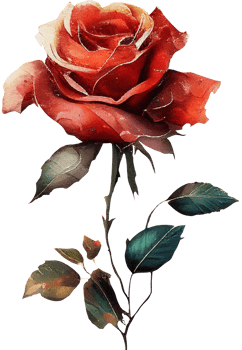 blossom rose watercolor botanical png