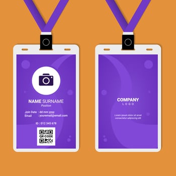 ID Card Design for Business or Company vector