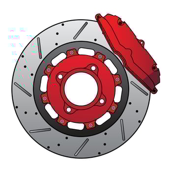 Motorcycle Brakes Disc Universal Shoe vector