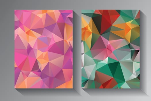 Low Poly vector abstract textured polygonal background.