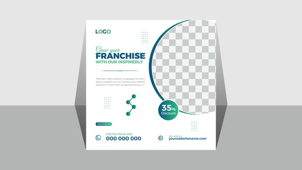 Corporate Social Media Post Design Template vector