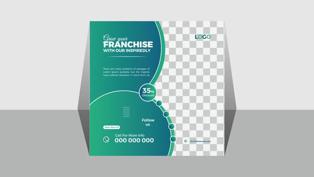 Corporate Social Media Post Design Template For Business Promotion vector