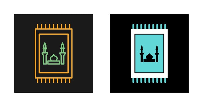 Prayer Rug Vector Icon
