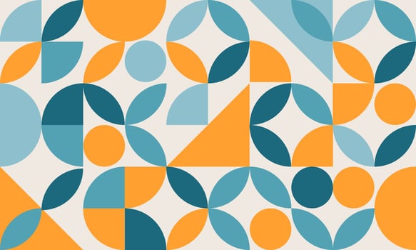 Geometric Shapes Background. Minimalist Colorful Geometric Shapes vector