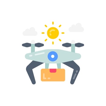 Autonomous Drone icon in vector. Illustration vector