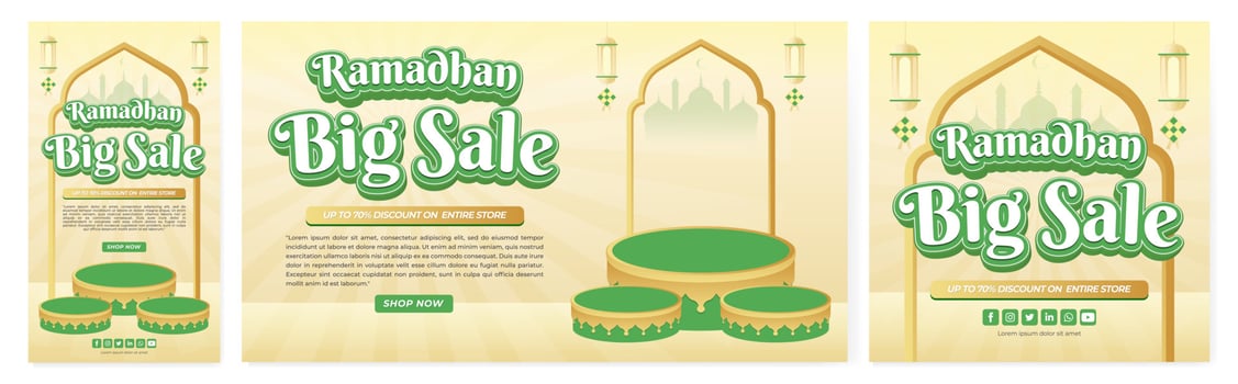 Banner Ramadhan Big Sale. Eid Mubarak. Ramadhan Sale. Eid Theme. The Blessed Month. Cairo. Istanbul. turkey. Arab. vector