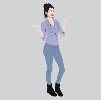 A Gallery of Stunning Portrait Girl Artistry vector