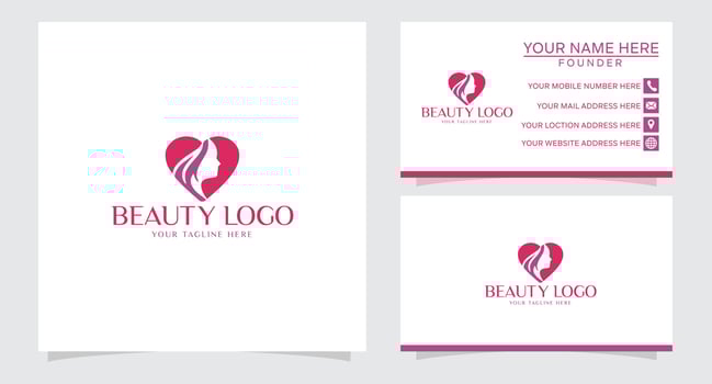 love woman beauty logo vector