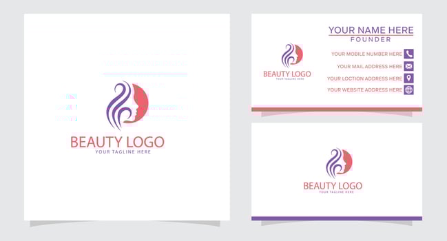 woman logo vector icon illustration line outline monoline