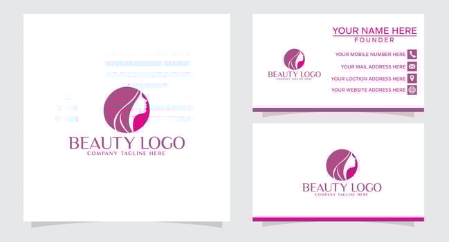 woman logo vector icon illustration line outline monoline
