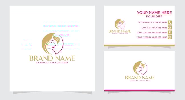 Luxury logo design concept, Flower lotus logo, Beauty or spa logo template vector