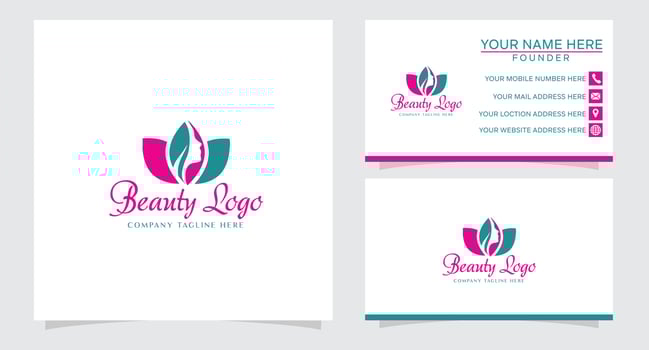 Beautiful woman's face logo design template. Hat, girl,symbol vector