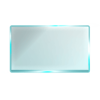 rectangular glass frame png
