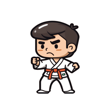 Playful Colorful Taekwondo Characters, Engaging Cartoon Illustrations for everyone png
