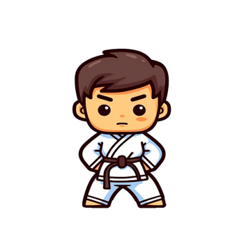 Playful Colorful Taekwondo Characters, Engaging Cartoon Illustrations for everyone png
