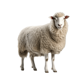 sheep isolated on transparent background png