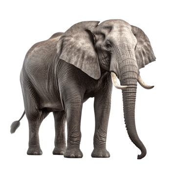 Elephant aesthetic graphic art png
