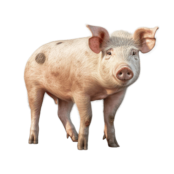 Pig isolated on transparent background png