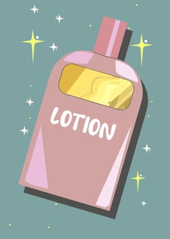 Vector cosmetic banner with 3d realistic white bottle for skin care cream or body lotion, ready mockup for promotion your brand.
