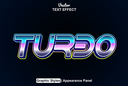 hype text effect with blue color graphic style and editable. vector