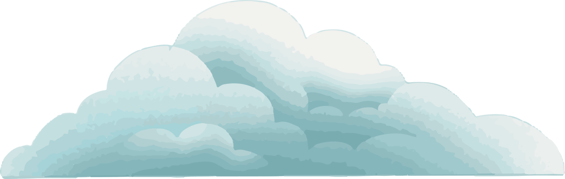Realistic Cloud Watercolor png