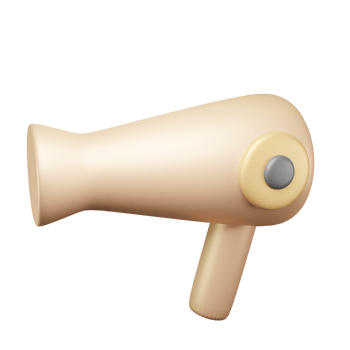 hair drying 3d Design png