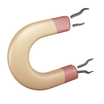 electric power magnet, iron or metal png