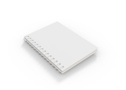 White Notebook mockup png