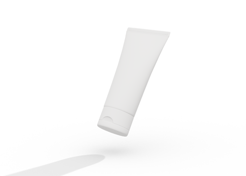Face cream tube mockup png