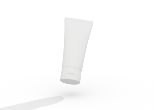Face cream tube mockup png