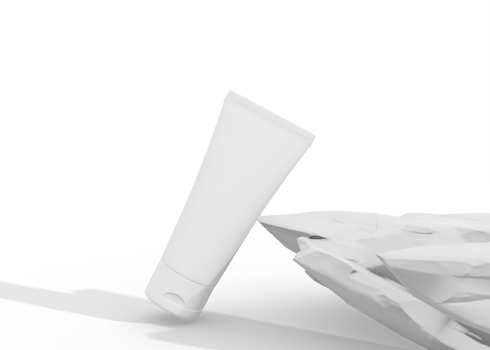 Face cream tube mockup png