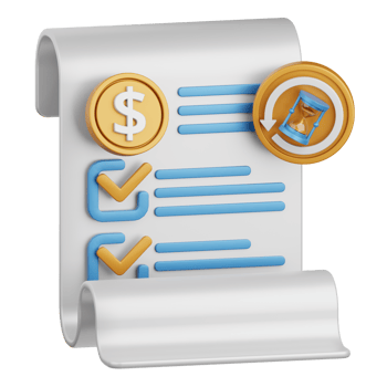 3d rendering transaction history isolated useful for payment, money and transaction design element png
