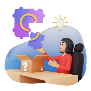 Product Designer Solving Problem 3D Character Illustration png