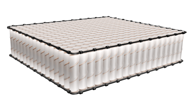 pocket springs for structure mattress isolated. 3d render illustration png