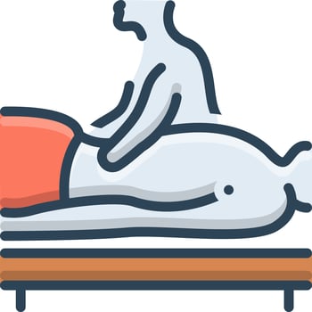 color icon for massage vector