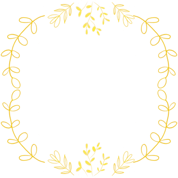 Gold Glitter Leaf Frame Wreath  Design, Holiday Bokeh, Golden Template png