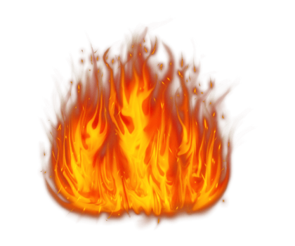 Realistic burning fire flames, Burning hot sparks realistic fire flame, Fire flames effect png