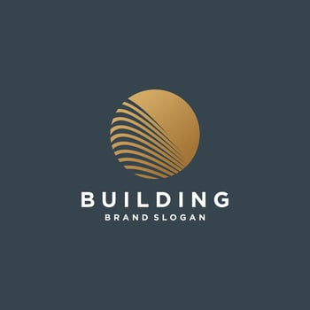 Building logo design vector with modern creative style concept
