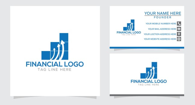 marketing and financial business logo vector