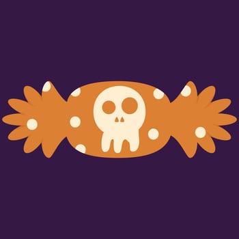 halloween candy pumkin cute basket decorative vector