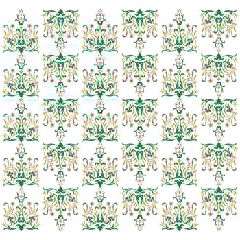 colorful background with classic ornamental pattern vector