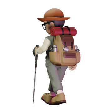 mountaineers carrying bags and wearing goggles png