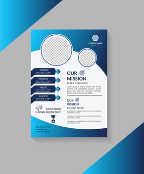Corporate Modern Business Flyer Template Design vector