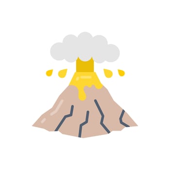 Volcanic Eruption icon in vector. Illustration vector