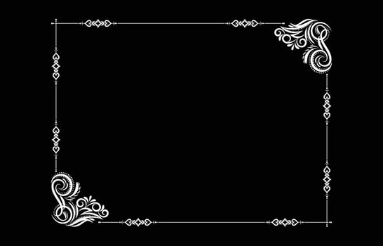 floral frame vector