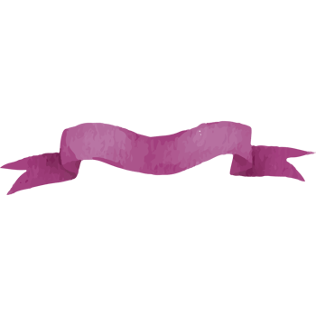 Ribbon in magenta color Clip art Element Transparent Background png