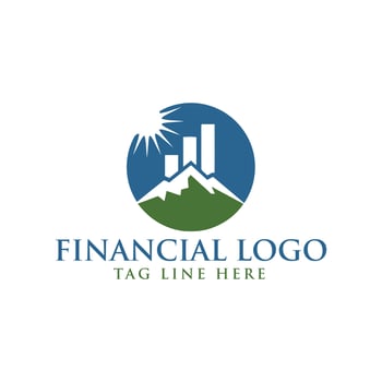 Accounting Design Logo Template, Finance Logo Design Vector Illustration