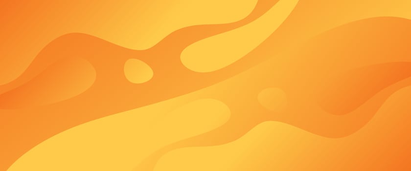Orange yellow abstract fluid wave background for design. Color gradient. Modern, futuristic, Web banner vector