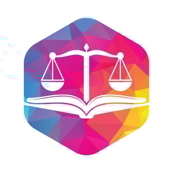 Book law firm logo design icon vector. Law Education Logo Template Design Vector. vector